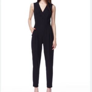 dRA Los Angeles Anthropologie Black Sleeveless Taper Leg Jumpsuit SIZE XS NWT